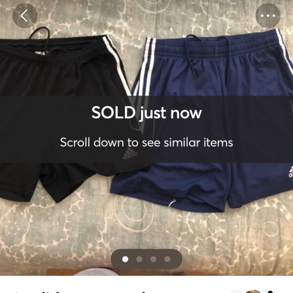 2 adidas soccer shorts